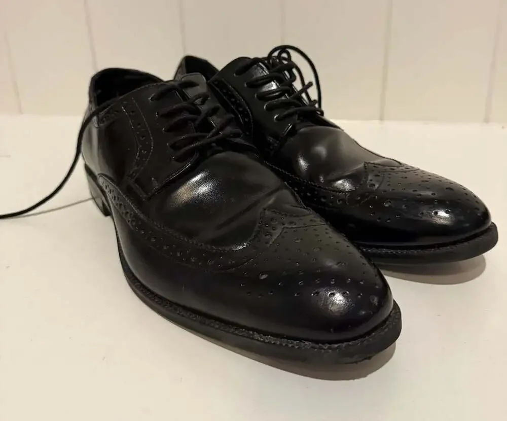 Stacy Adams Black Wingtip Dress Shoes